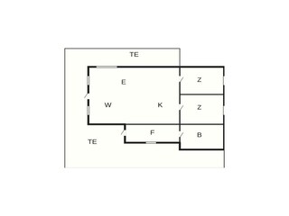 Vakantiehuis Korshamn Grondplan 53
