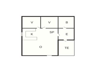 Appartement Bygland Grondplan 26