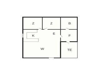 Appartement Bygland Grondplan 10