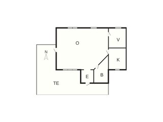 Vakantiehuis Boras Grondplan 16