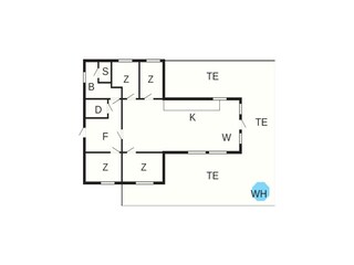Ferienhaus Bjelland Grundriss 2