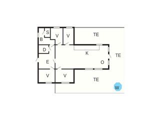 Ferienhaus Bjelland Grundriss 3