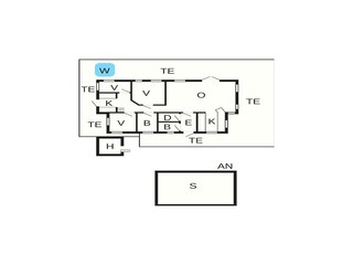Vakantiehuis Laxne Grondplan 25