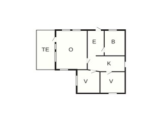 Vakantiehuis Olden Grondplan 20