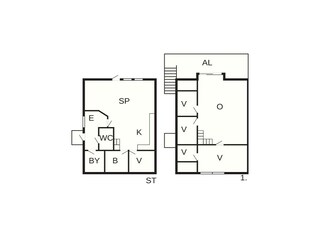 Casa per le vacanze Vestre Bokn Pianta del piano 11
