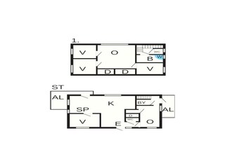 Vakantiehuis Gardsjö Grondplan 53