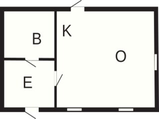 Vakantiehuis Unnaryd Grondplan 19
