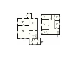 Vakantiehuis Eide Grondplan 28