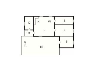 Vakantiehuis Belland Grondplan 27