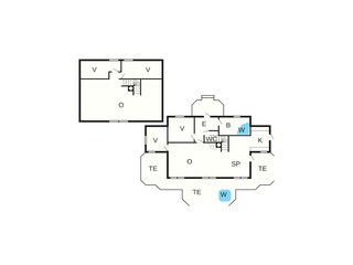 Maison de vacances Storstandal Plan d'étage 65