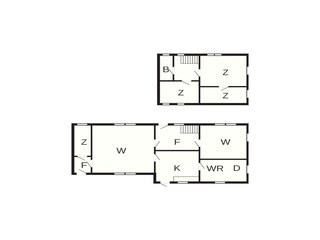 Casa per le vacanze Liabygda Pianta del piano 13