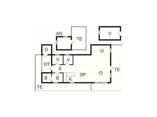 Vakantiehuis Sundlandet Grondplan 17