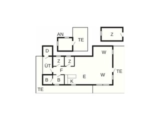 Vakantiehuis Sundlandet Grondplan 18