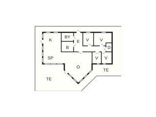Vakantiehuis Flesnes Grondplan 28