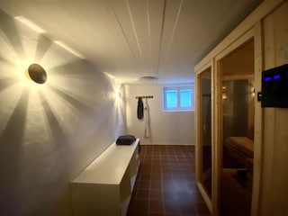 unsere neue Sauna