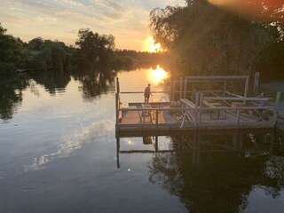 Badeplatz an der Alz bei Truchtlaching