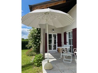 Eingang vom Garten aus