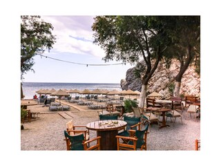 Taverne direkt am Strand von Soudabay