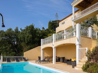 the terrace at the pool
