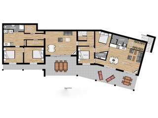 Ground floor with 2 apartments