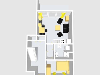 Vakantieappartement De Koog Grondplan 6