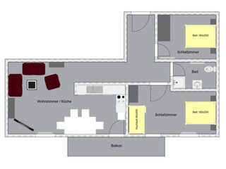 Holiday apartment Binz Floor Plan 31