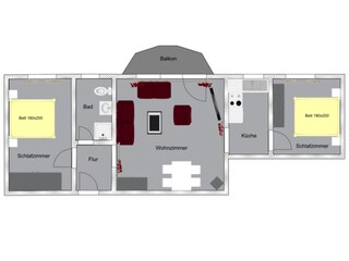 Holiday apartment Binz Floor Plan 33