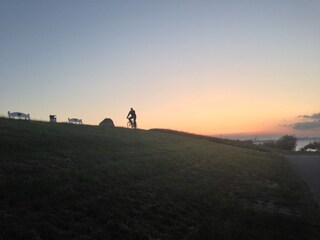 Ride a bike on the Elbe bike route