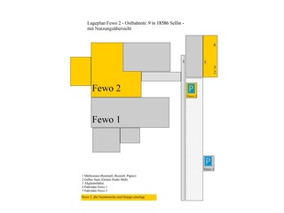 Nutzungsbereiche Ferienwohnung 2