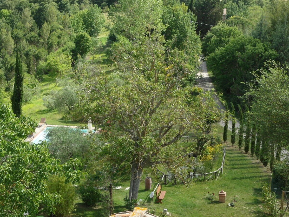 Blick von der oberen Terrasse