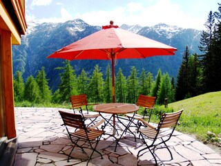 Terrasse im EG  Entenalm mit Traumaussicht