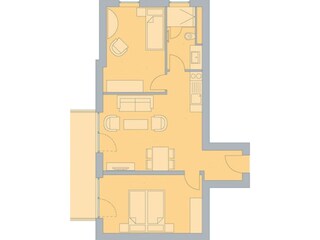 Appartamento per vacanze Nienhagen Pianta del piano 21