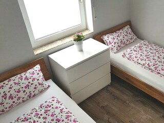 2. Schlafzimmer Ferienwohnung Dünenblick