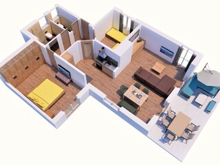 Appartamento per vacanze Füssen Pianta del piano 41