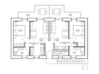 Appartamento per vacanze Arolo-Leggiuno Pianta del piano 23