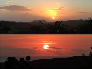 Sunset on the terrace