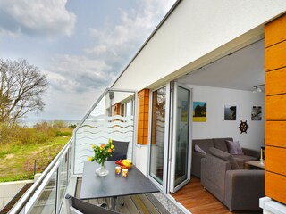 Balkon mit Meerblick