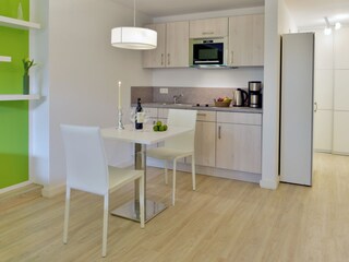 Küche und Essbereich