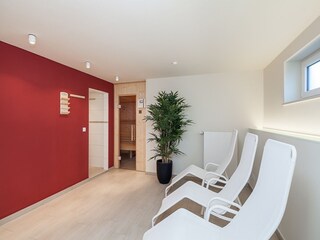 Relaxbereich der Sauna