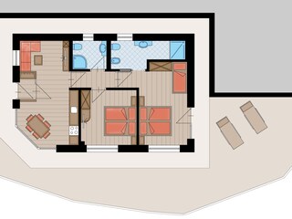 Appartamento per vacanze St. Christina Pianta del piano 25