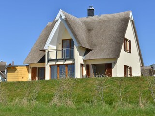Unterkunft direkt hinter dem Deich des Breeger Bodden