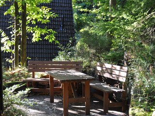 Freisitz hinter dem Haus