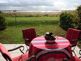 Terrasse mit Blick auf den Boddenblick