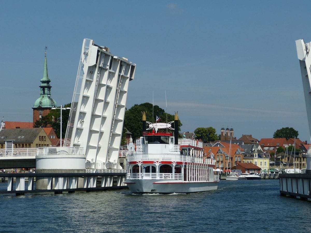 Klappbrücke in Kappeln an der Schlei