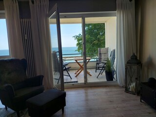 Blick auf den Balkon