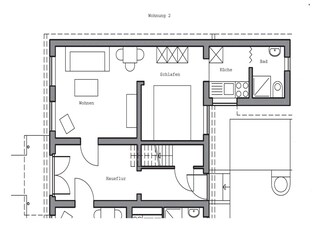 Grundriss Wohnung 2