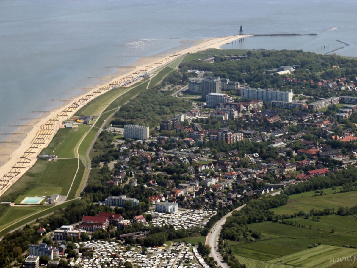 Luftbild Duhnen bis Cuxhaven