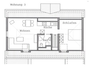 Grundriss Wohnung 3