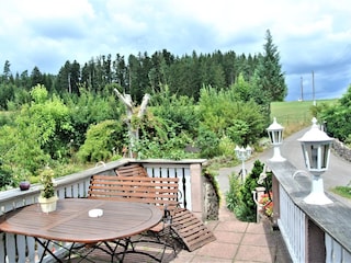 Blick vom Balkon FeWo 1