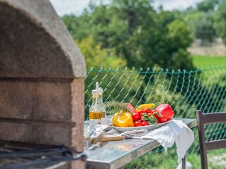 Villa Rosa - Brick barbecue